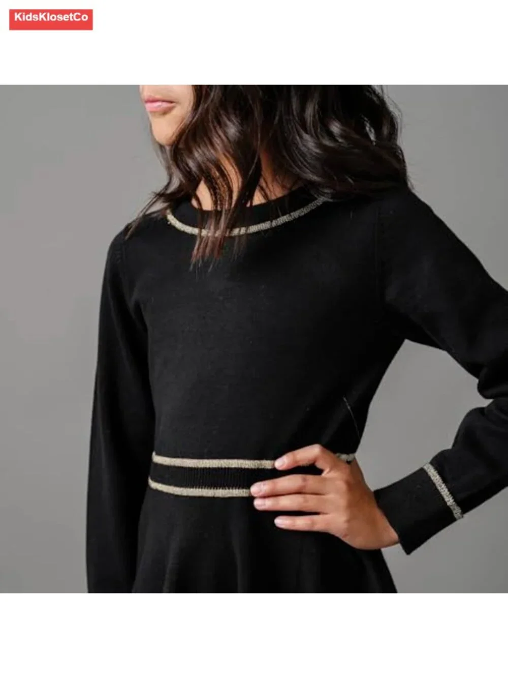 Girls Ruffled Collar Sweater Long Sleeve Organic Cotton